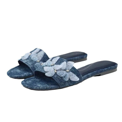 Liora Women's Sandals – Soft Denim Comfort for Casual Summer Wear 3