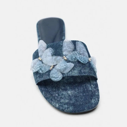 Liora Women's Sandals – Soft Denim Comfort for Casual Summer Wear 4