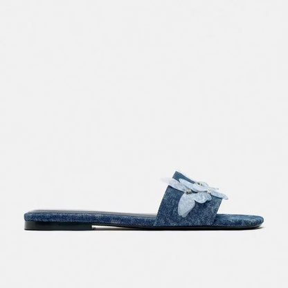 Liora Women's Sandals – Soft Denim Comfort for Casual Summer Wear 5