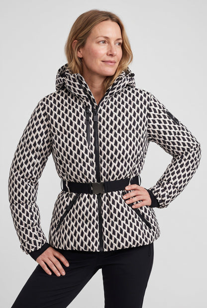 Liora Women's Ski Puffer Jacket – Fitted Design with Removable Belt for Warmth 4