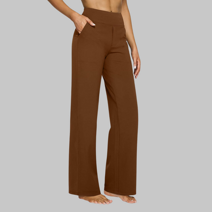 Liora Women's Stretch Trousers – Comfortable Fit Soft Fabric 11