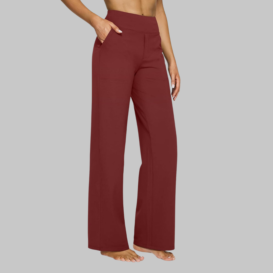 Liora Women's Stretch Trousers – Comfortable Fit Soft Fabric 9