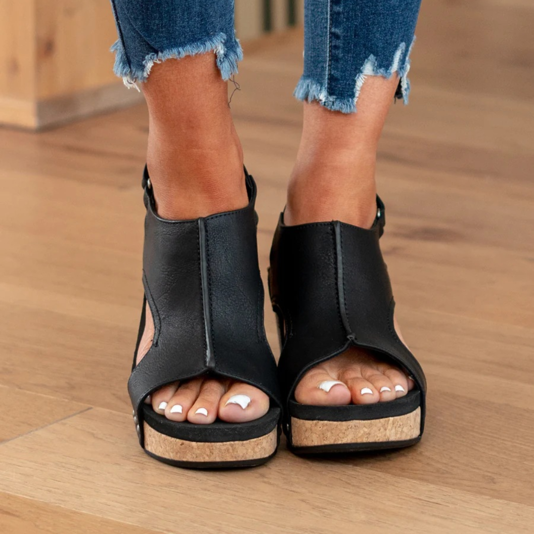 Liora Women's Wedge Sandals – Breathable Suede for All-Day Comfort 4
