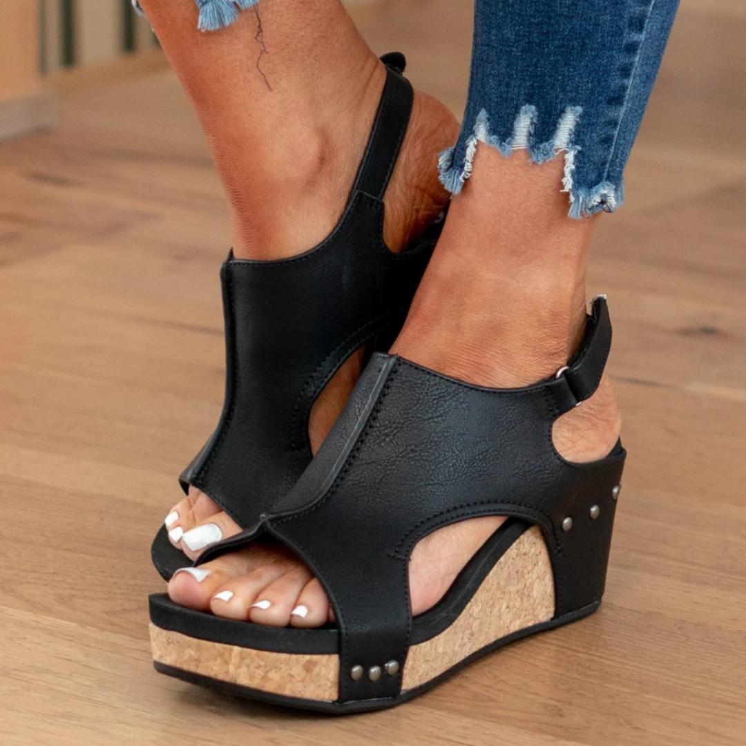 Liora Women's Wedge Sandals – Breathable Suede for All-Day Comfort 5
