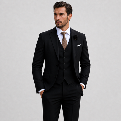 Lomari Men's Linen Three-Piece Suit – Tailored Comfort for Formal Events 4