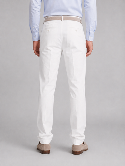 Lorin Men's Linen Look Trousers – Breathable Straight Leg Comfort 1