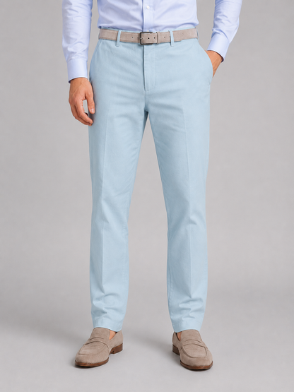 Lorin Men's Linen Look Trousers – Breathable Straight Leg Comfort 3