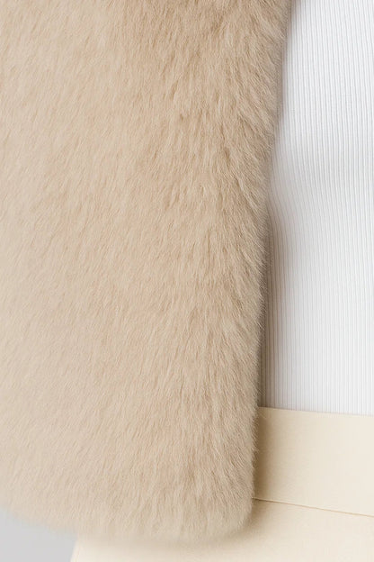 Luma Damen Fluffy Jacke – Elegantes Kurzdesign für Vielseitige Looks 4