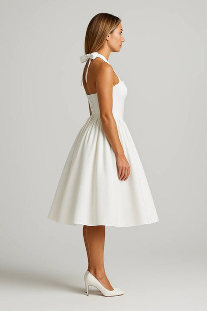 Lumi Damen Midikleid – Eleganter Neckholder für Festliche Anlässe 1