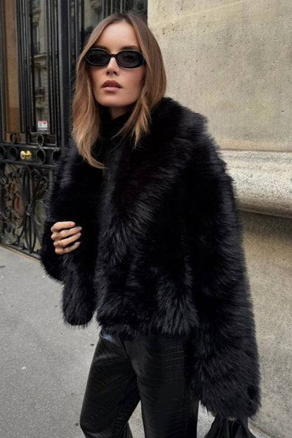 Luna Damenjacke – Elegante Kurzjacke mit Federn für Partys 0