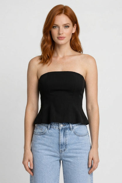 Luna Women's Chic Corset Top – Flattering Strapless Design for Evening Events 1