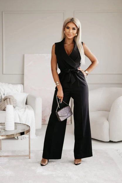Luna Women's Chic Jumpsuit – Elegant Sleeveless Evening Wear 6