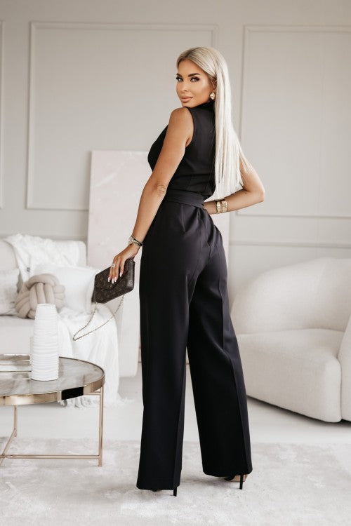 Luna Women's Chic Jumpsuit – Elegant Sleeveless Evening Wear 7