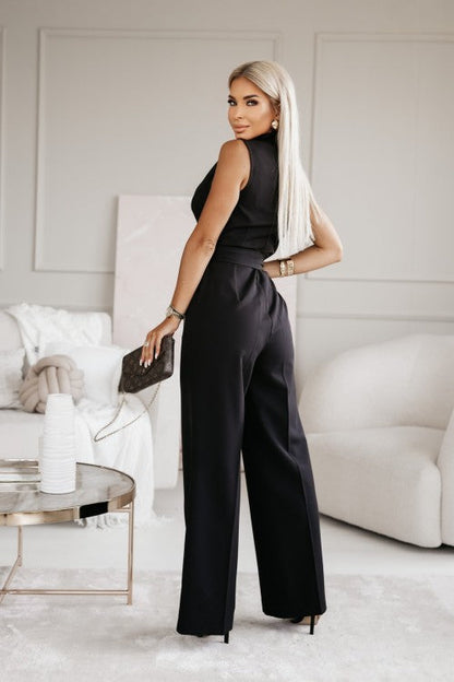 Luna Women's Chic Jumpsuit – Elegant Sleeveless Evening Wear 7