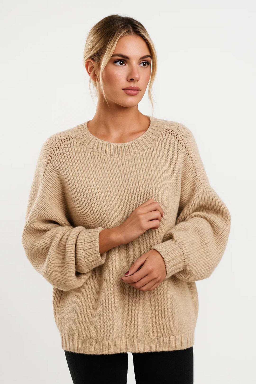 Luna Women's Cozy Knit Sweater – Soft Comfort for Chilly Days 2