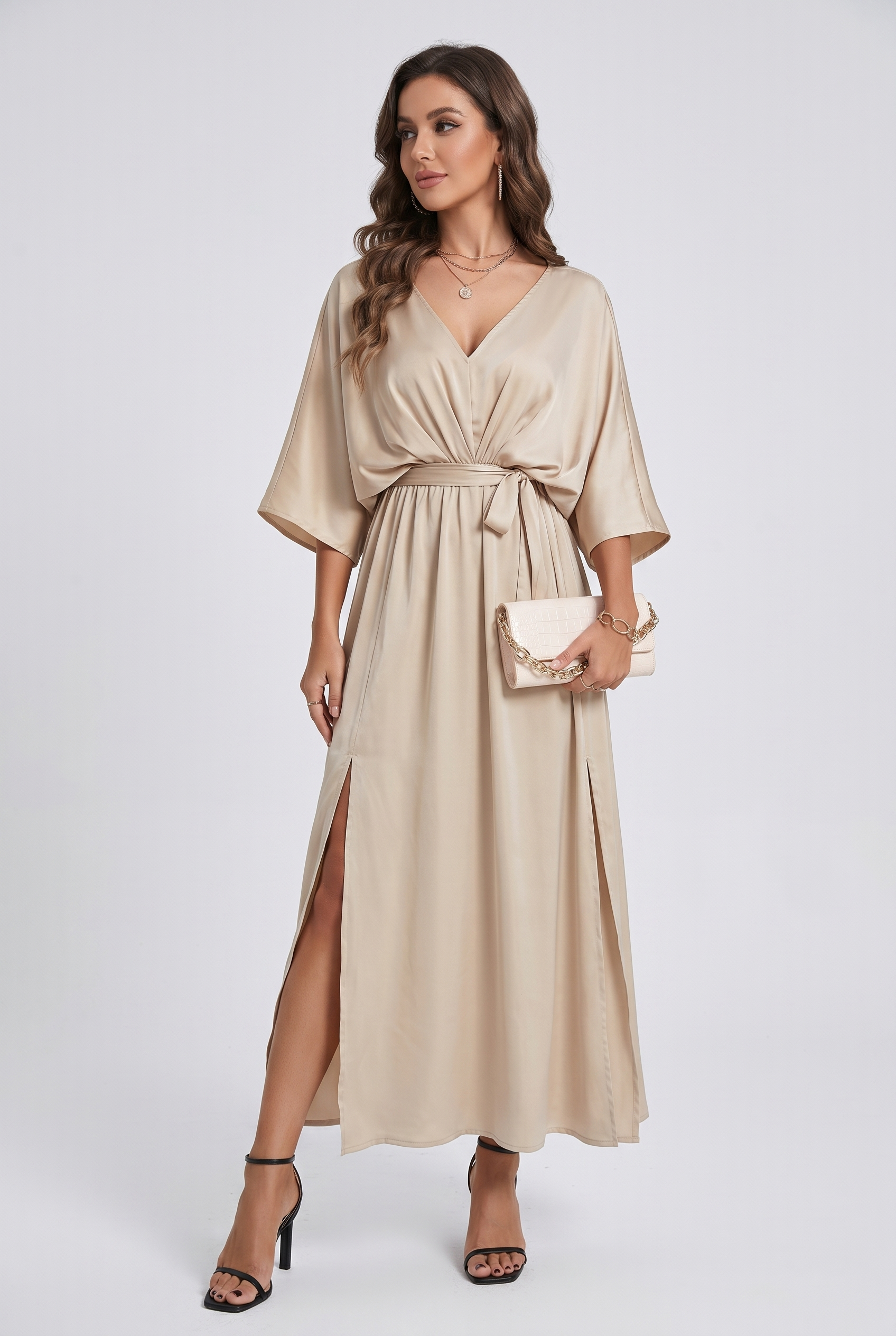 Luna Women's Elegant Maxi Dress – Lightweight Comfort for Summer Events 1