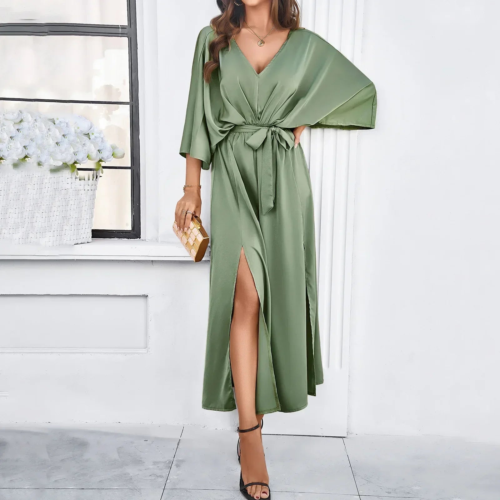 Luna Women's Elegant Maxi Dress – Lightweight Comfort for Summer Events 3