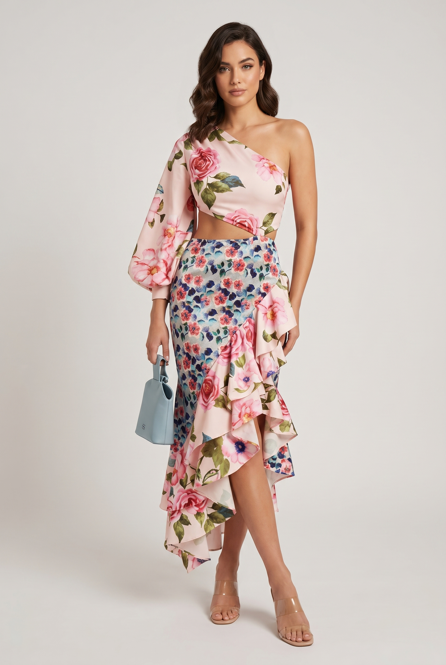 Luna Women's Floral Dress – Flared Lightweight Summer Style 1