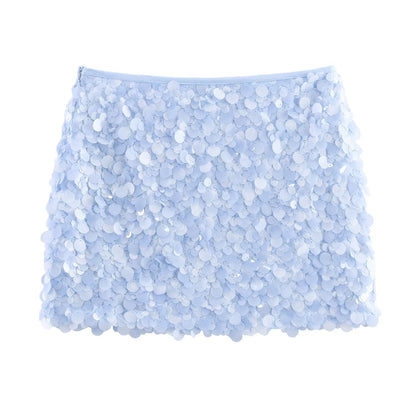 Luna Women's Floral Lace Mini Skirt – Delicate Elegance for Warm Weather 0