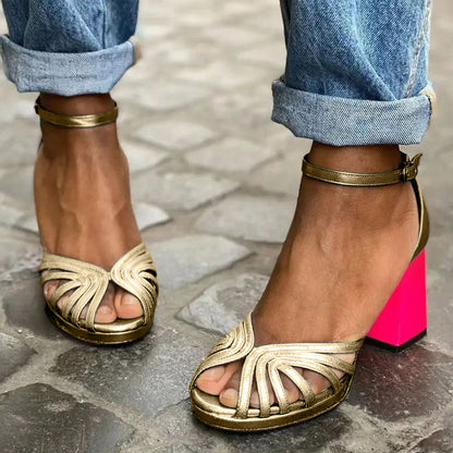 Luna Women's Sandals – Elegant Ankle Strap Design for Evening Wear 0