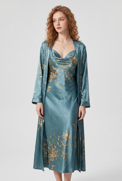 Luna Women's Satin Pajama Set – Lightweight Summer Comfort Wear 1