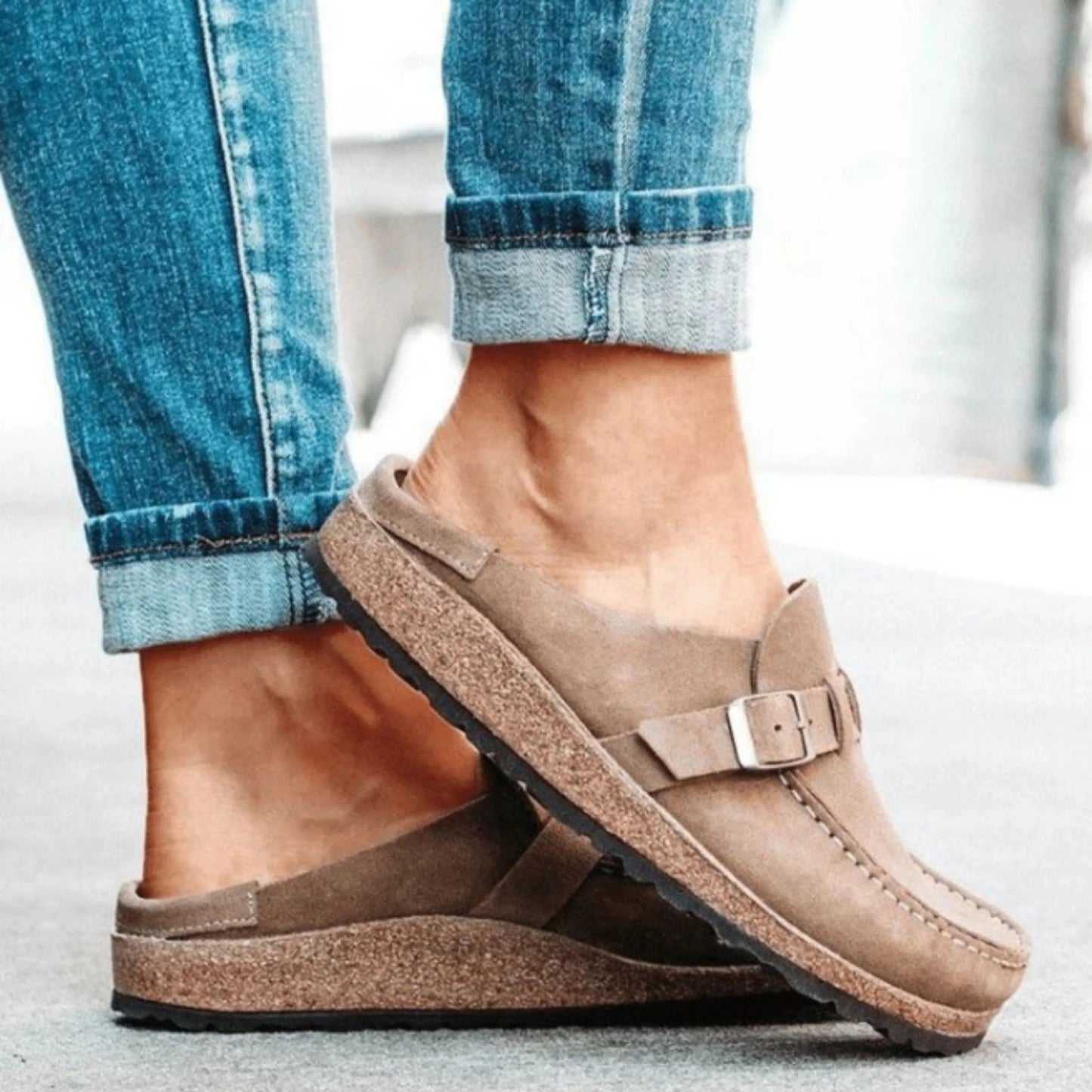 Lunara Women's Clogs – Ergonomic Cork Sole for Everyday Comfort 7
