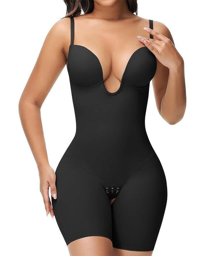 Lunara Women's Strapless Backless Shapewear Bodysuit – Deep U Neckline for Seamless Contouring 0