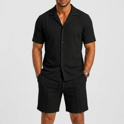 Lunelle Men's Linen Summer Set – Lightweight Breathable Comfort 4
