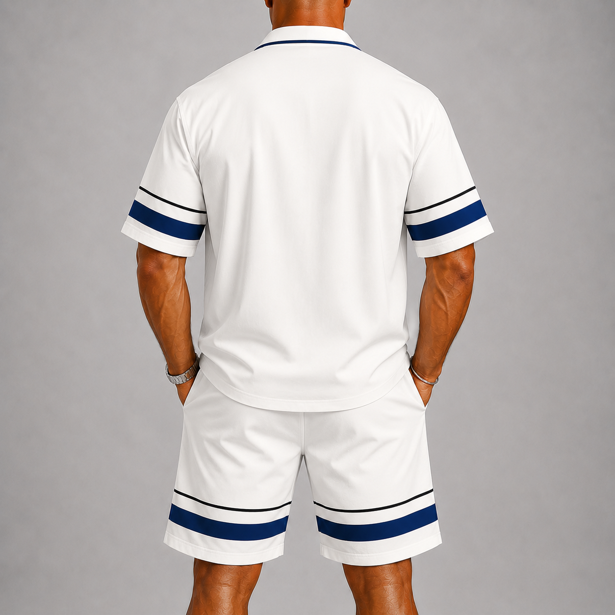 Lunelle Men's Summer Set – Geometric Print Lightweight Comfort 2