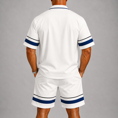 Lunelle Men's Summer Set – Geometric Print Lightweight Comfort 2