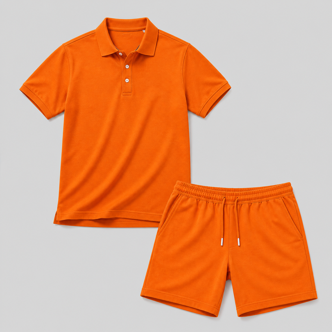 Lunelle Men's Summer Sports Set – Breathable Polo & Shorts for Active Days 1