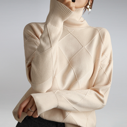 Luxe Women's Cashmere Sweater – Soft Turtleneck for Cozy Elegance 6
