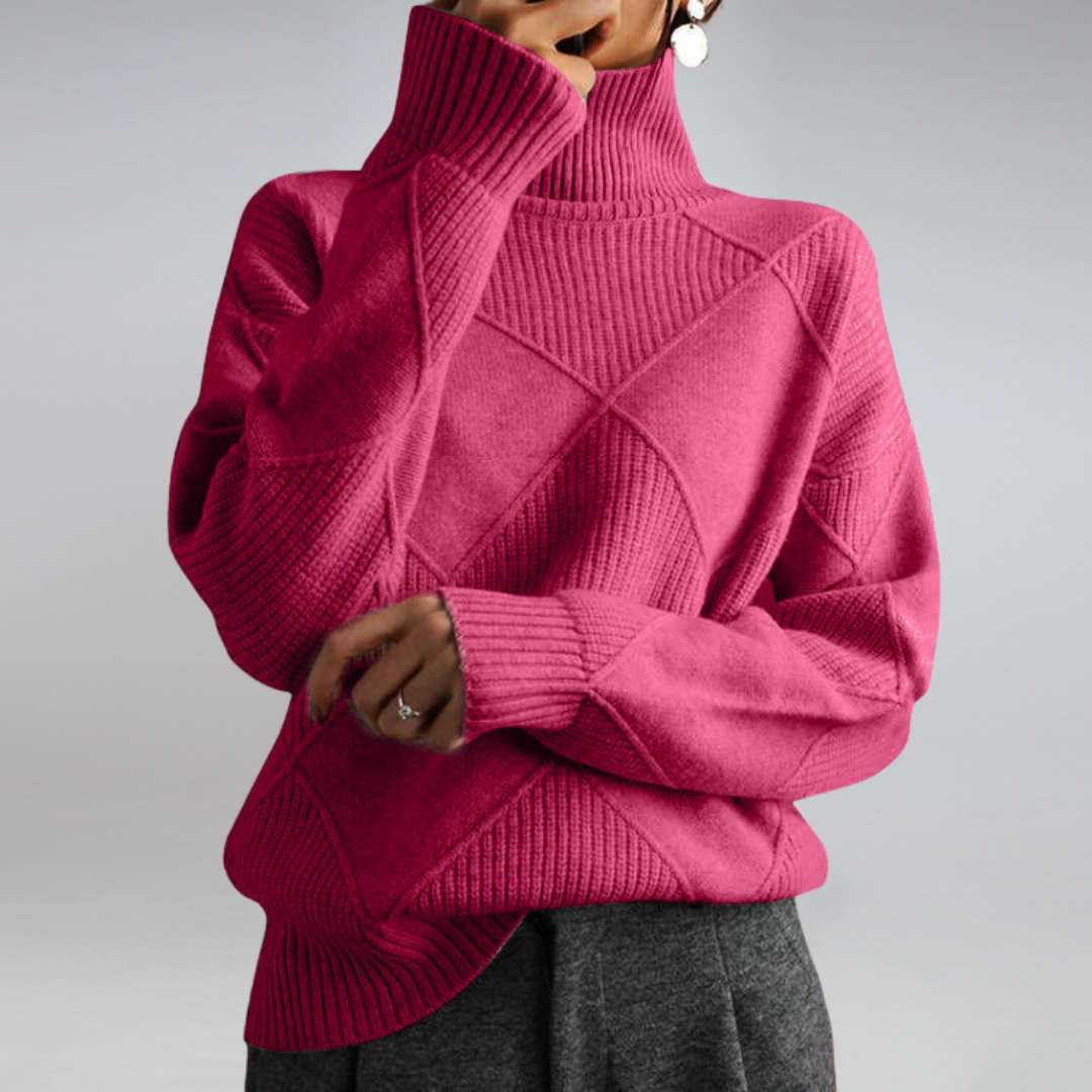 Luxe Women's Cashmere Sweater – Soft Turtleneck for Cozy Elegance 7