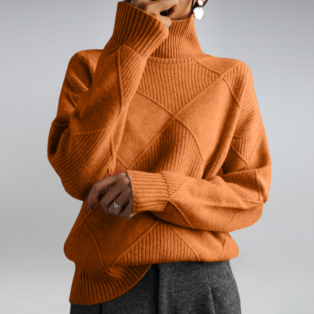 Luxe Women's Cashmere Sweater – Soft Turtleneck for Cozy Elegance 8