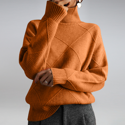 Luxe Women's Cashmere Sweater – Soft Turtleneck for Cozy Elegance 8