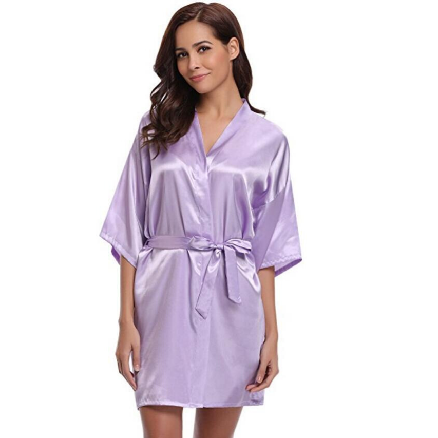 Luxe Women's Dressing Gown – Soft Satin for Elegant Lounging 12