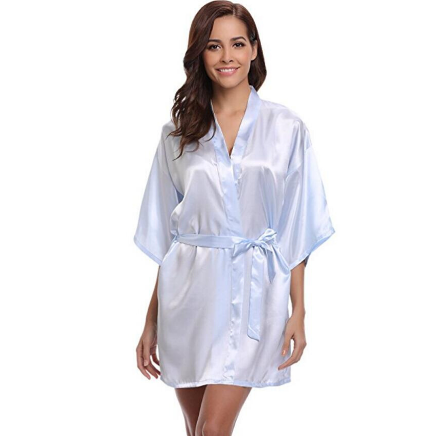 Luxe Women's Dressing Gown – Soft Satin for Elegant Lounging 3