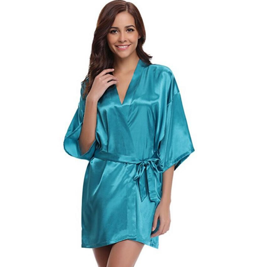 Luxe Women's Dressing Gown – Soft Satin for Elegant Lounging 7