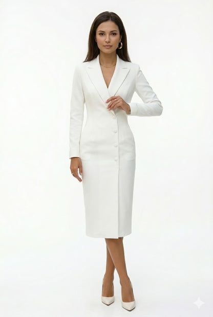 Luxe Women's Midi Dress – Fitted Cut for All-Day Comfort 1