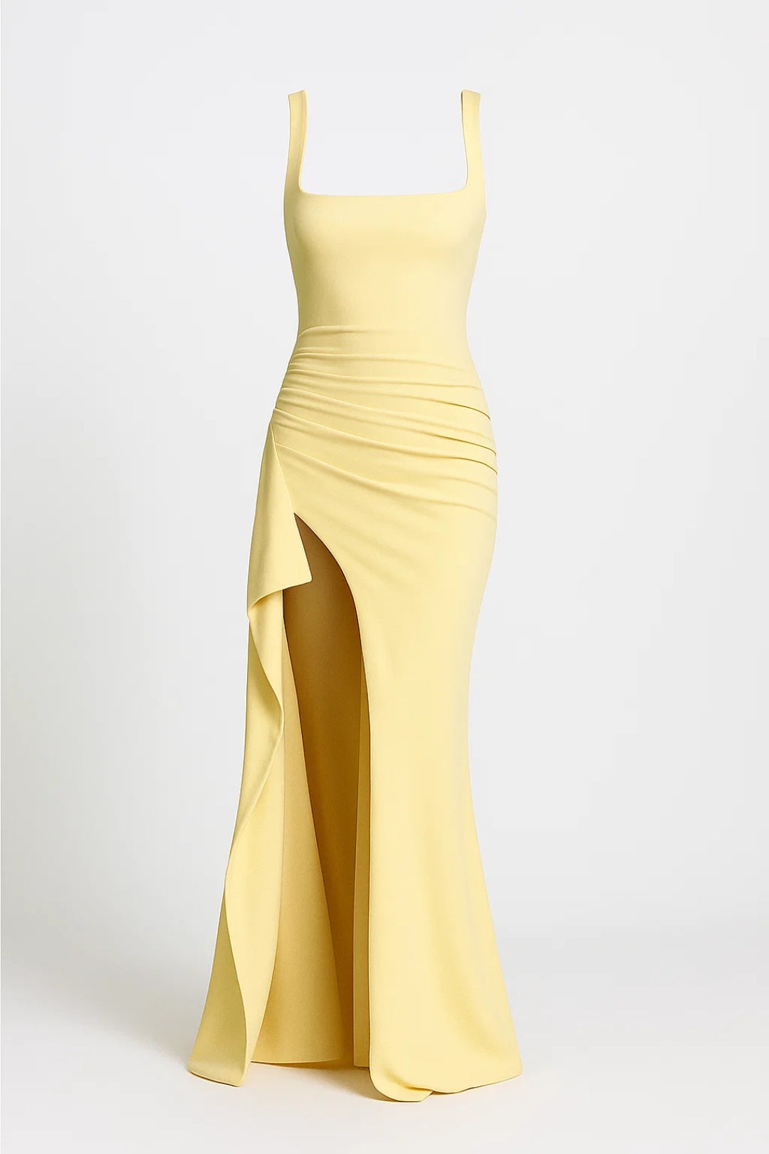 Lyra Women's Elegant Evening Dress – Chic Maxi with Slit for Formal Events 1