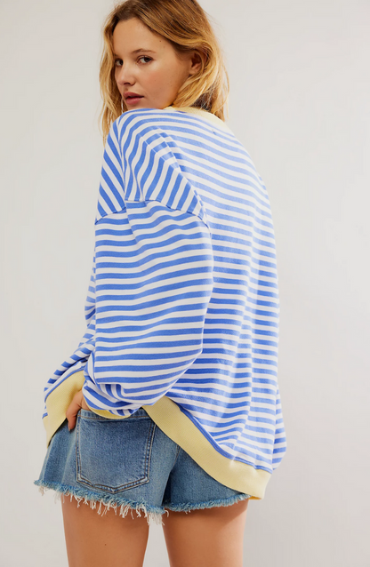 Mare Oversized Sweater Casual Knitwear – Striped Comfort Everyday Wear 3