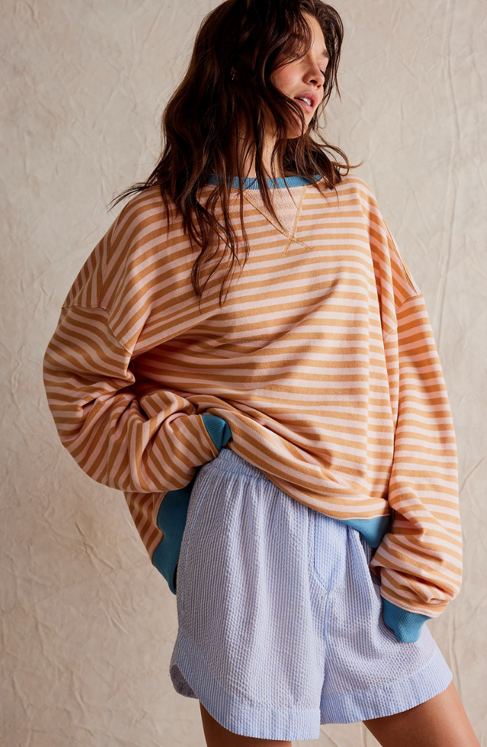 Mare Oversized Sweater Casual Knitwear – Striped Comfort Everyday Wear 4