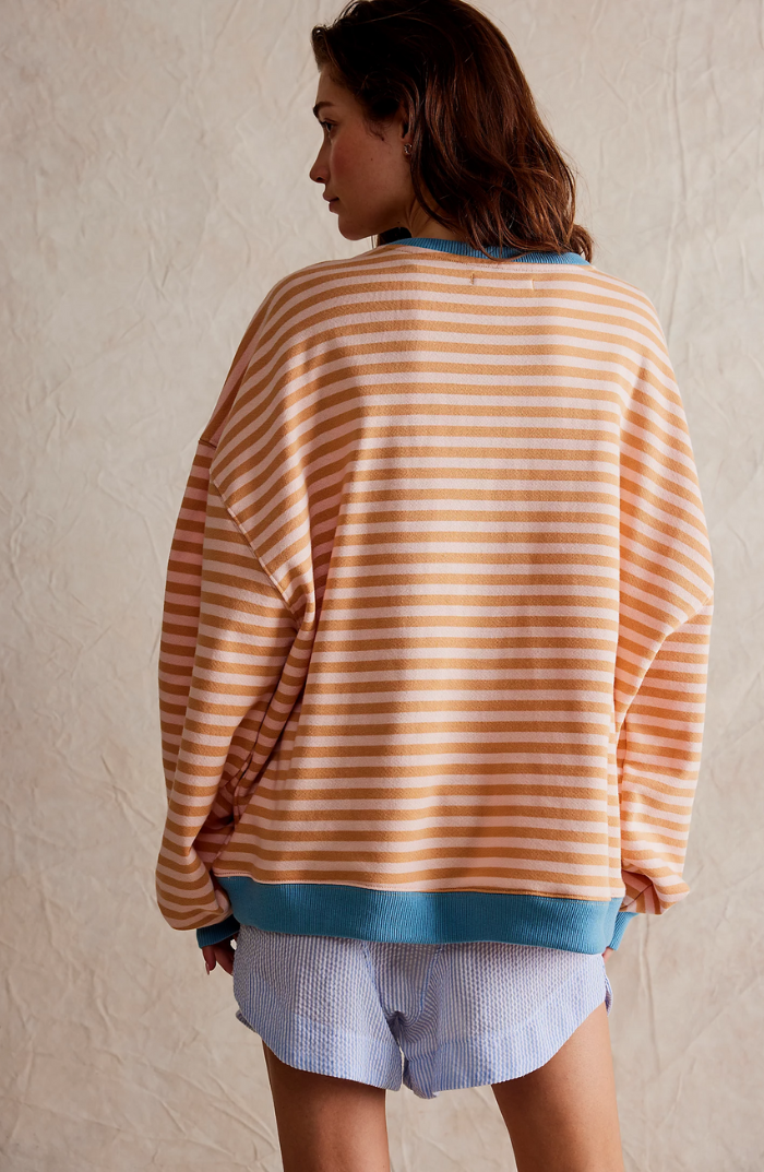 Mare Oversized Sweater Casual Knitwear – Striped Comfort Everyday Wear 5