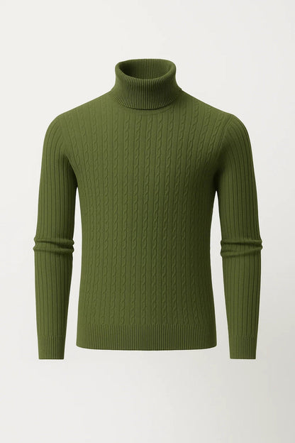 Mexo Herren Rollkragenpullover – Eleganter Zopfstrick für Kalte Tage 1