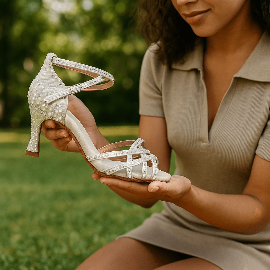 Mila Damen High Heel Sandalen – Funkelnde Zirkonia für Sommerpartys 6