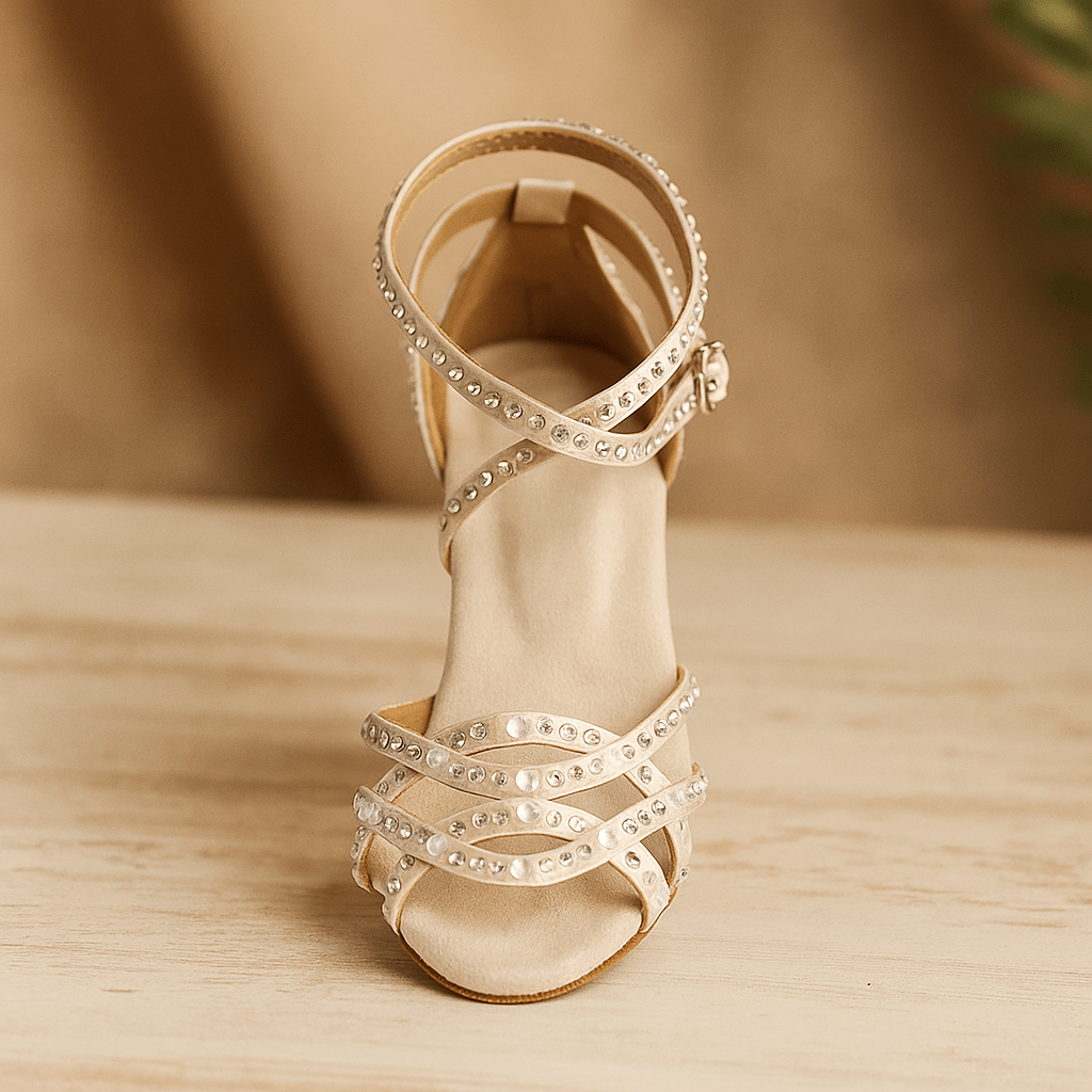 Mila Damen High Heel Sandalen – Funkelnde Zirkonia für Sommerpartys 8