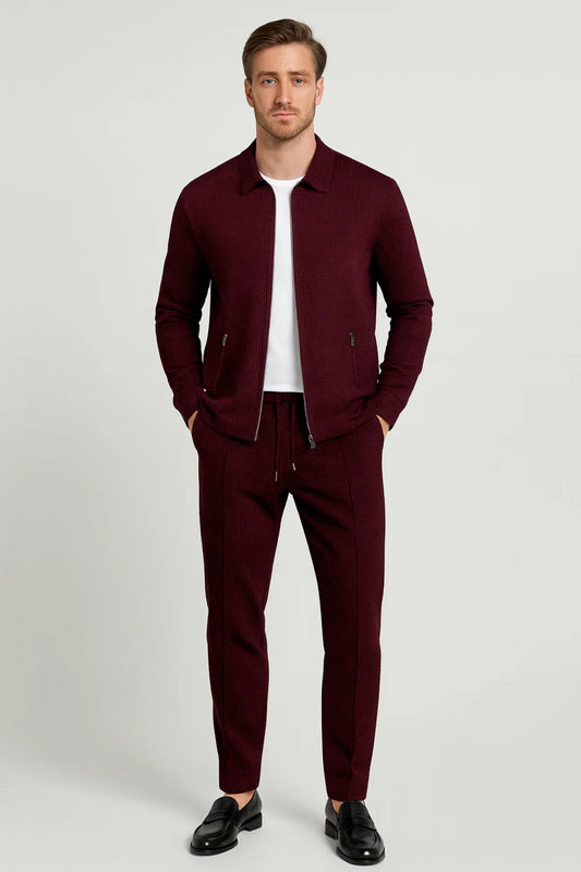 Milo Herren Minimalistisches Set – Elegante Jacke und Bequeme Hose für Vielseitigen Stil 0
