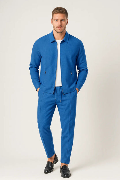 Milo Herren Minimalistisches Set – Elegante Jacke und Bequeme Hose für Vielseitigen Stil 2