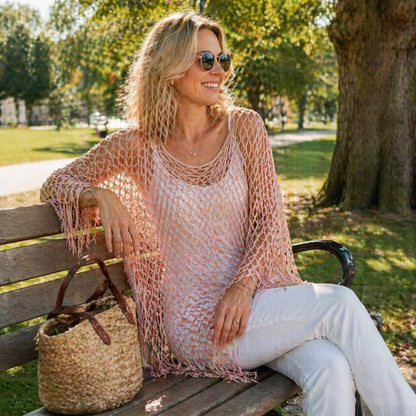 Miora Women's Beach Cover Up – Lightweight Openwork Layer for Effortless Summer Style 2