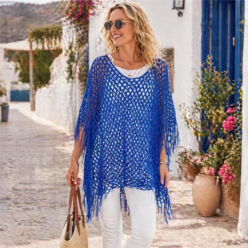 Miora Women's Beach Cover Up – Lightweight Openwork Layer for Effortless Summer Style 6